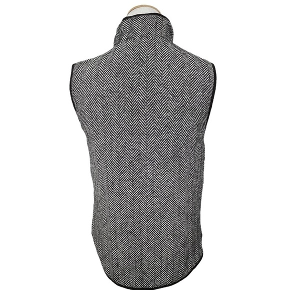 NWT Honey Punch “Tell Me a Story” Vest Black Herringbone Size Medium - Picture 3 of 13